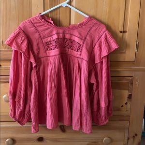 pink free people long sleeve